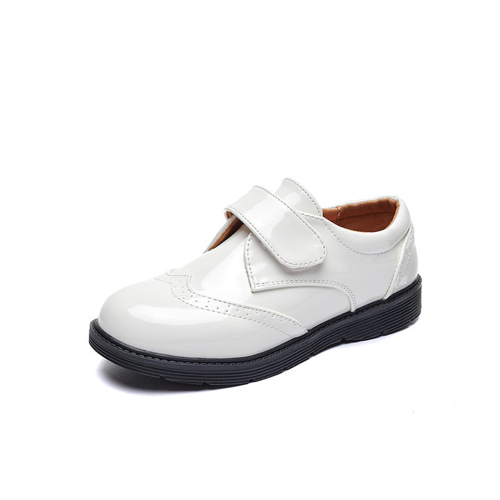 Damen Komfortable Schnürschuhe mit Klettverschluss und Hochglanz-Oberfläche Drune