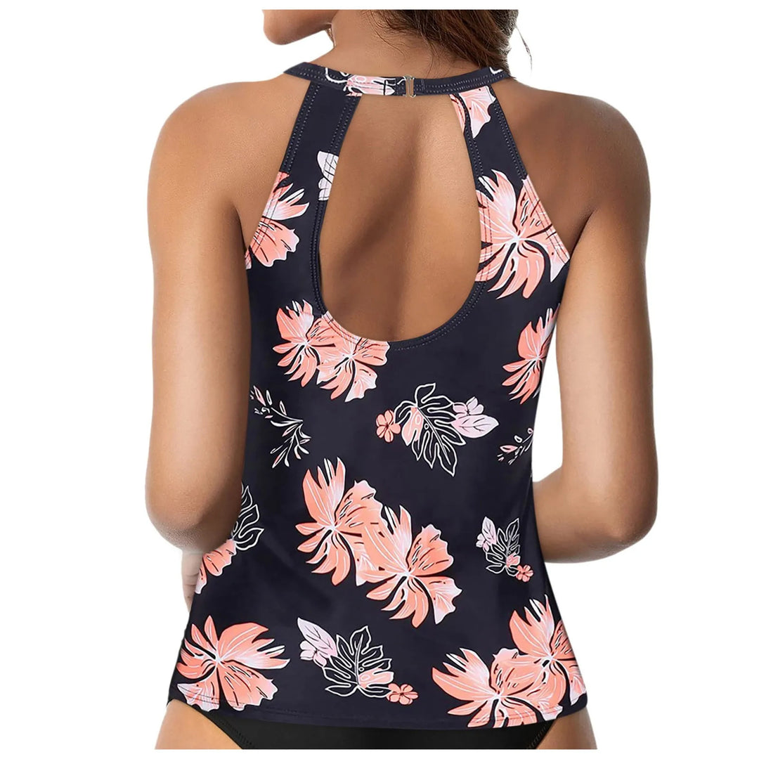 Damen Sportliches Tankini-Oberteil mit modischem Rückenausschnitt Drune