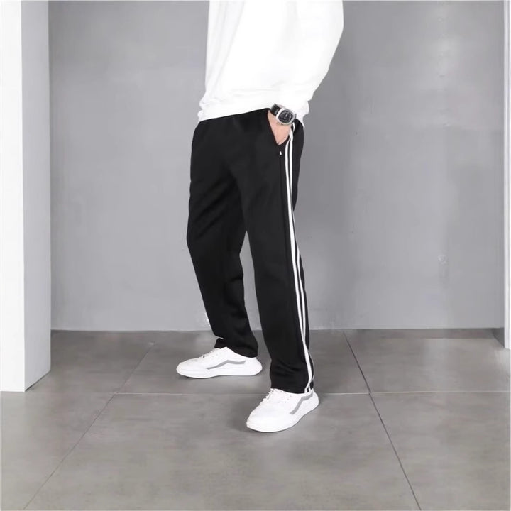 Herren Sportliche Trainingshose mit seitlichen Streifen Drune