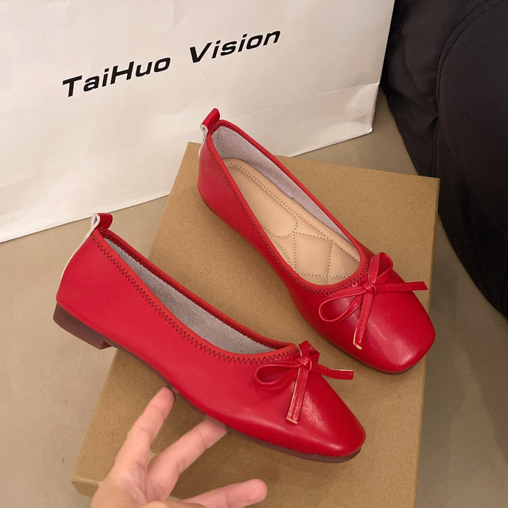 Damen Ballerinas mit süßem Schleifen-Design und komfortabler Sohle Drune