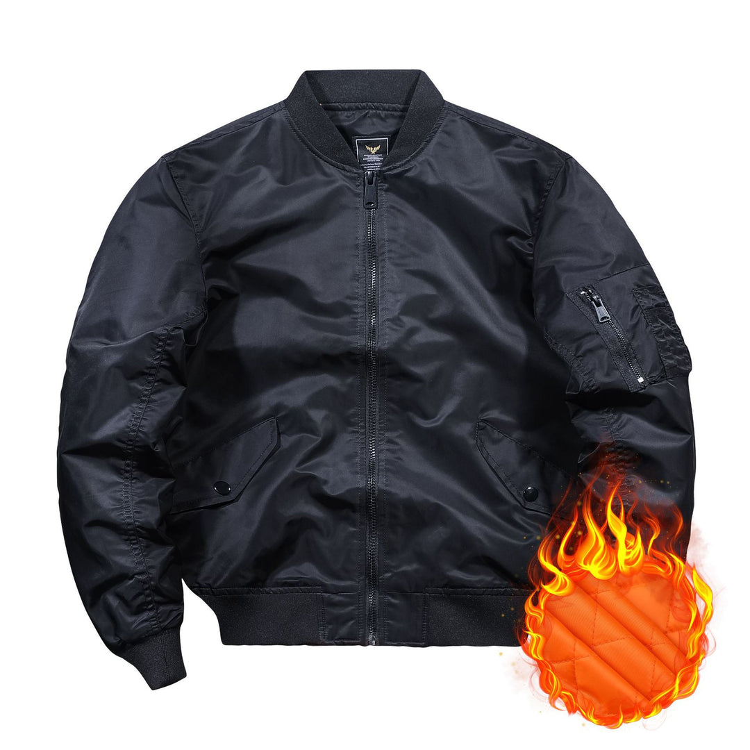 Herren Fliegerbomberjacke mit gesteppter Thermofütterung und Ärmeltasche Drune