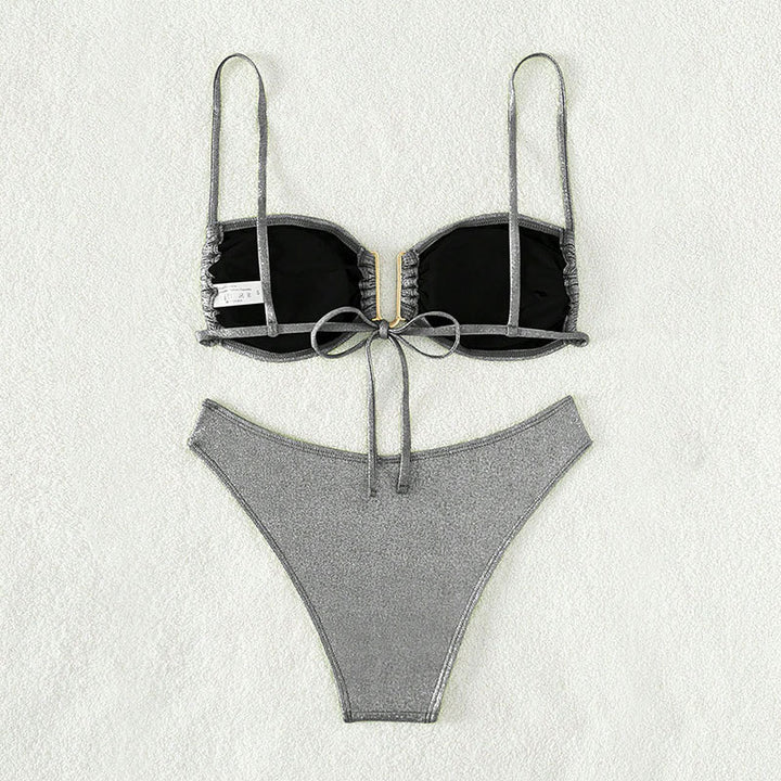 Damen Glitzernder Bikini Drune