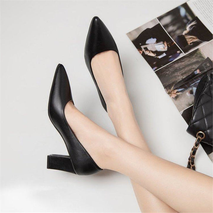 Damen klassische Blockabsatz Pumps Drune