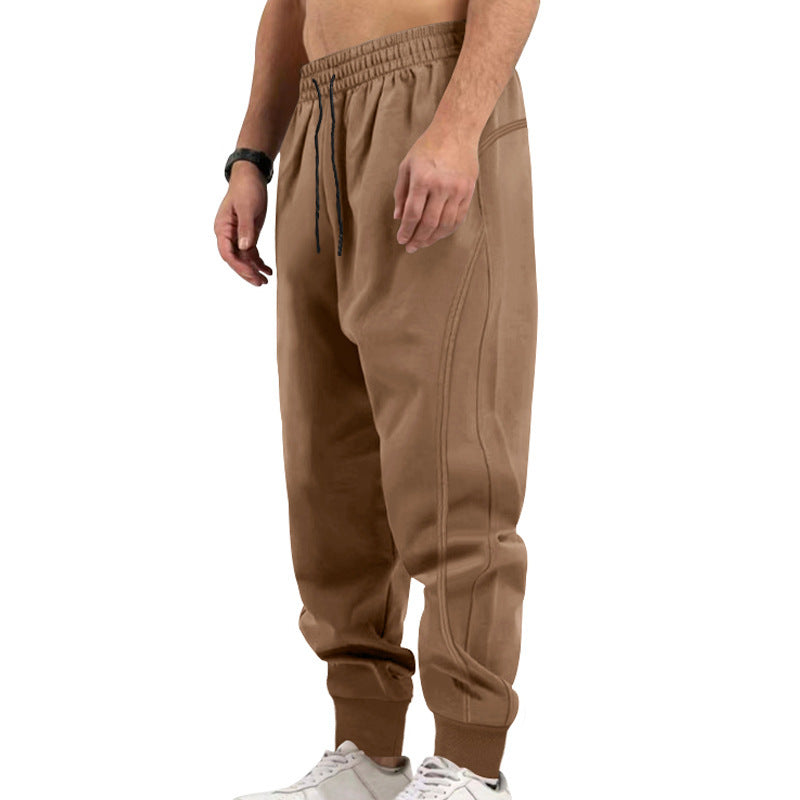 Herren sportliche Jogginghose mit elastischem Bund und Taschen Drune