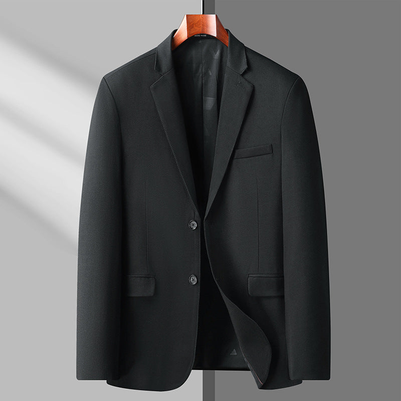 Herren Schlankes knitterarmes Business-Sakko mit Notch-Revers Drune