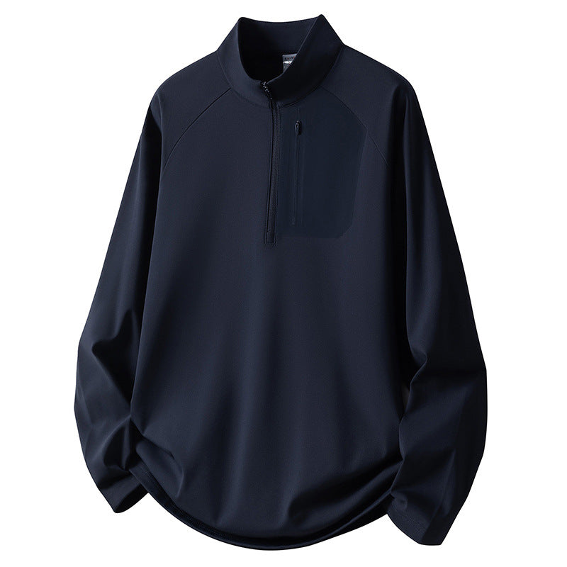 Herren Sport Fleece Pullover mit Reißverschluss Drune