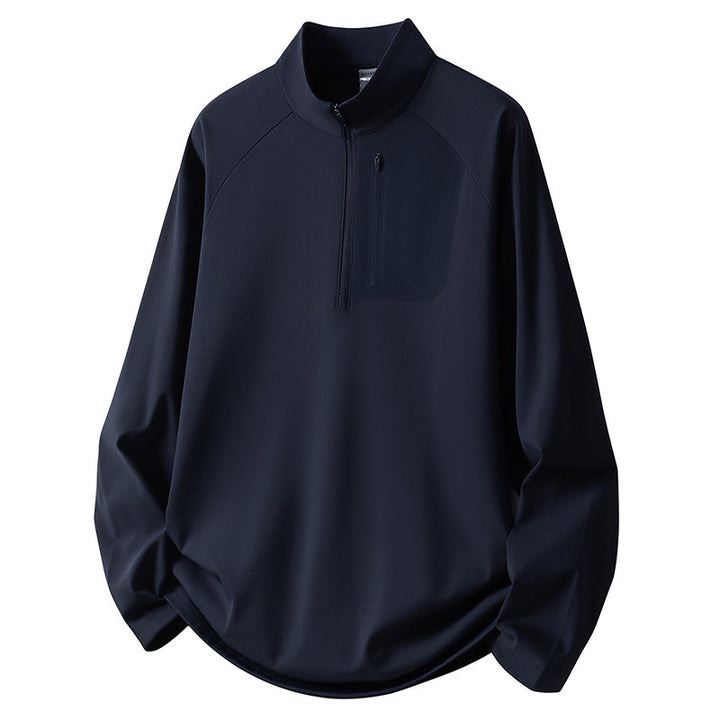 Herren Sport Fleece Pullover mit Reißverschluss Drune