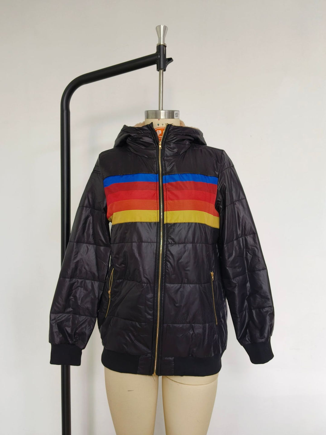 Drune | Damen Pufferjacke Kapfärbblock