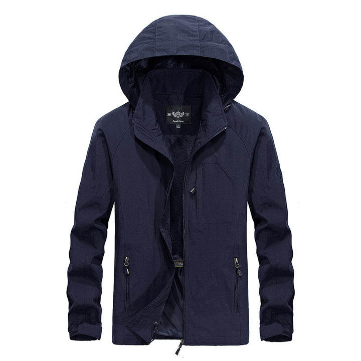 Herren Leichte Outdoorjacke mit Kapuze Drune