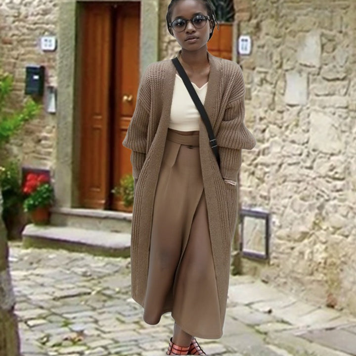 Damen Langstrickcardigan mit lässiger Silhouette und praktischen Taschen Drune