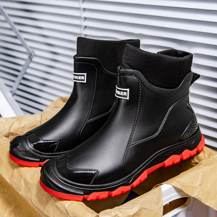 Damen Urbaner Gummi-AnklDruneoot mit flexibler Strickmanschette und griffiger Trailsohle Drune