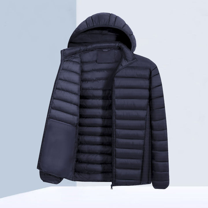 Herren Leichte Steppjacke mit Kapuze Drune