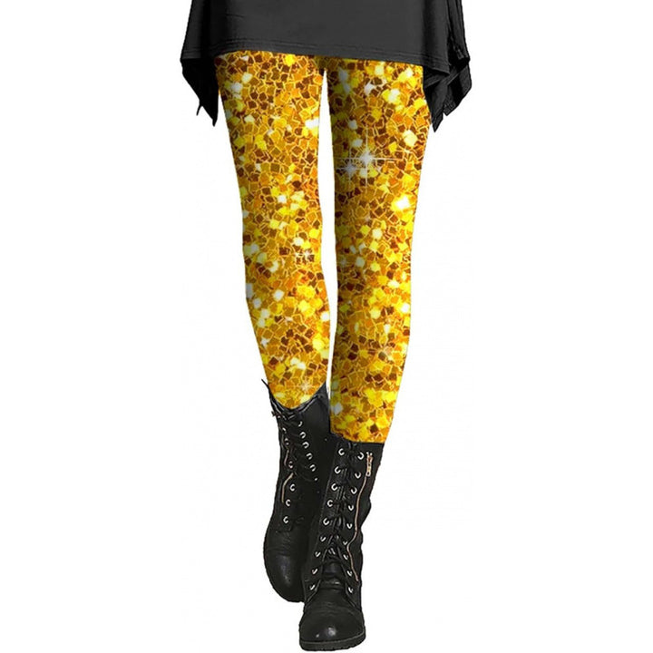 Damen Gemusterte Weihnachtsleggings Drune