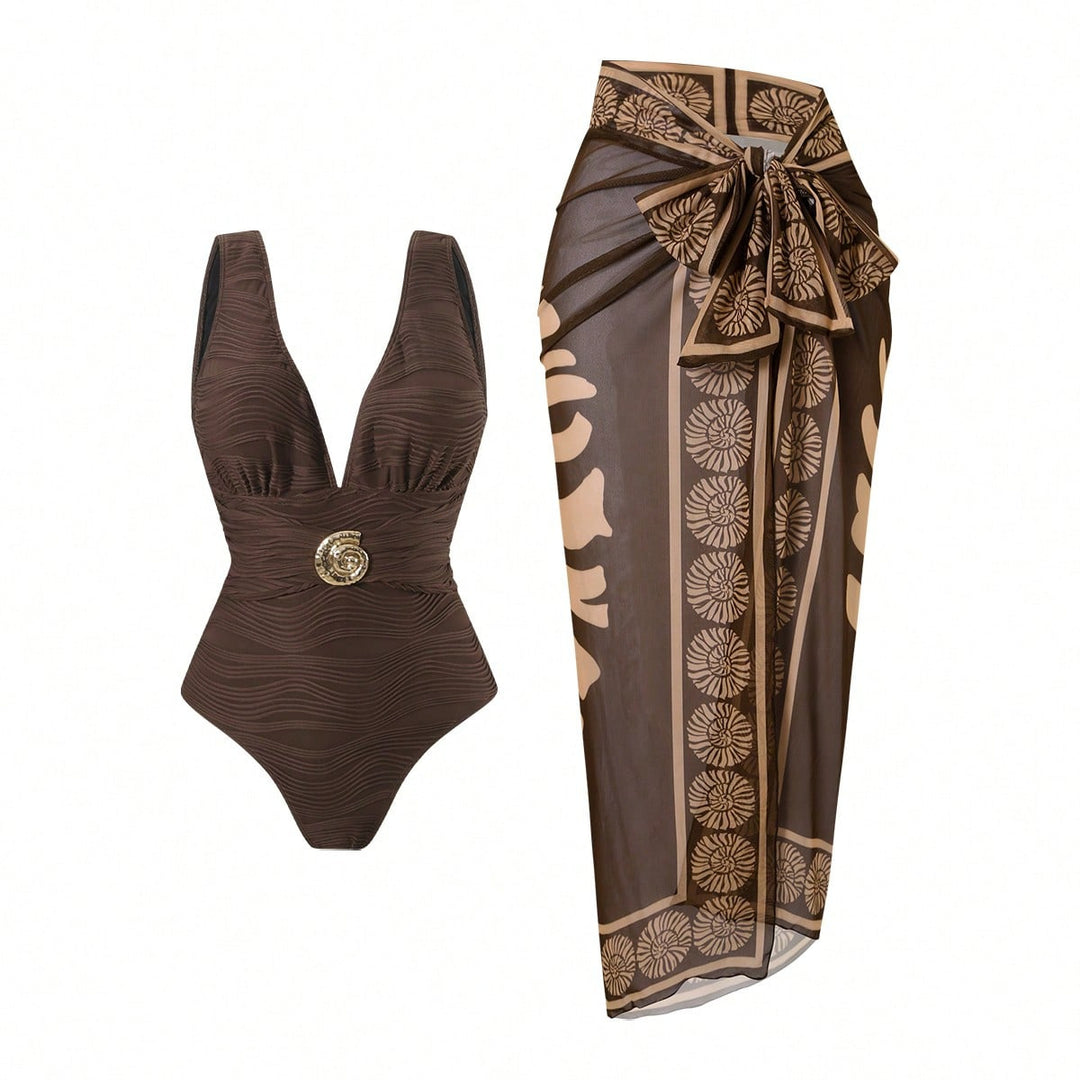 Damen Badeanzug mit exklusivem Wickelrock Drune