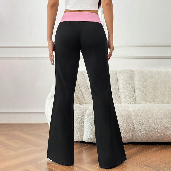 Damen Flared Jogginghosen mit stylischem Bund Drune