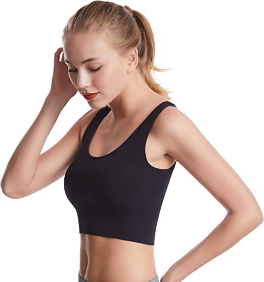 Damen Sportliches Cropped Top Drune