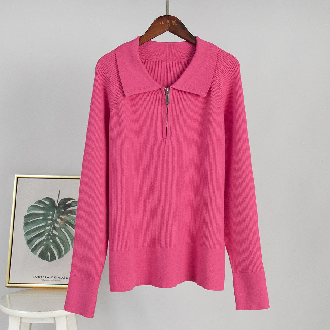 Damen Rippstrickpullover aus weichem Baumwollmix Drune