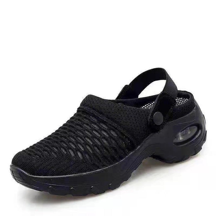 Damen  atmungsaktive Mesh-Clogs mit luftgepolsterter Dämpfungssohle und verstellbarem Fersenriemen Drune