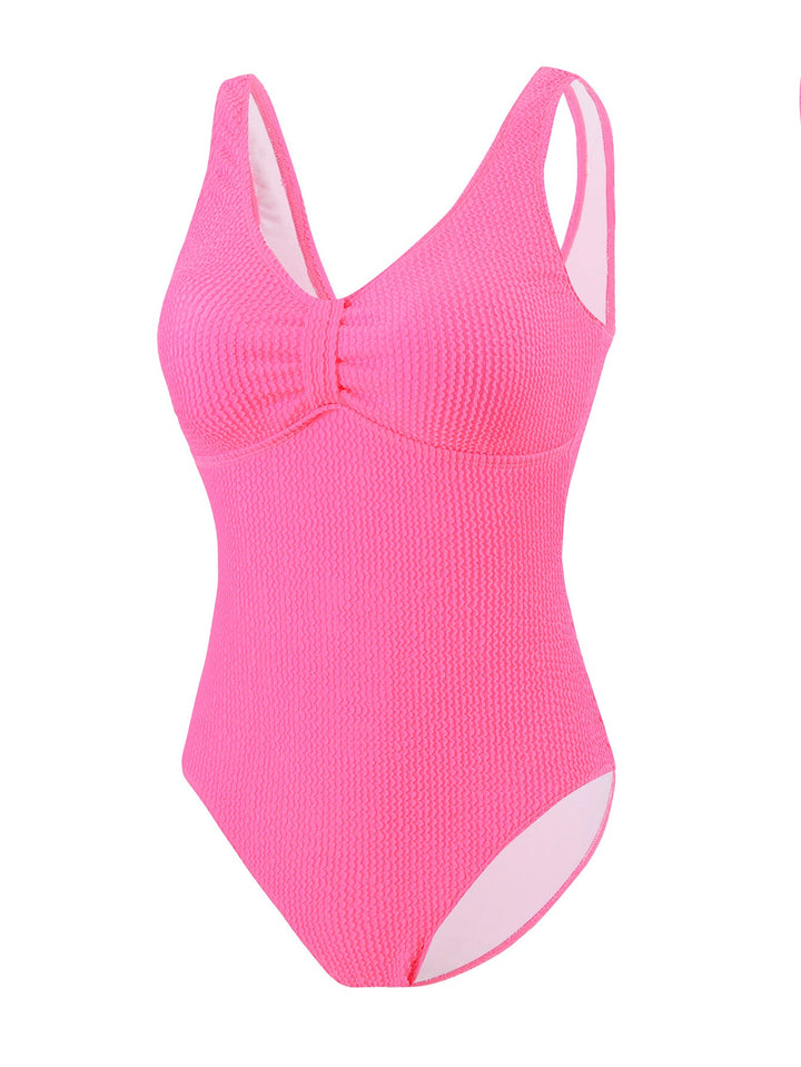 Damen Einteiliger Badeanzug mit raffinierten Rippstrick-Details Drune