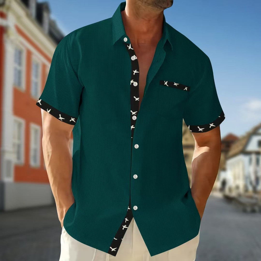 Herren Kurzarmhemd Drune