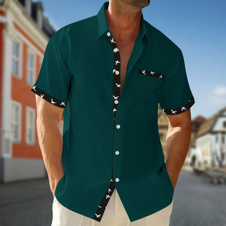 Herren Kurzarmhemd Drune