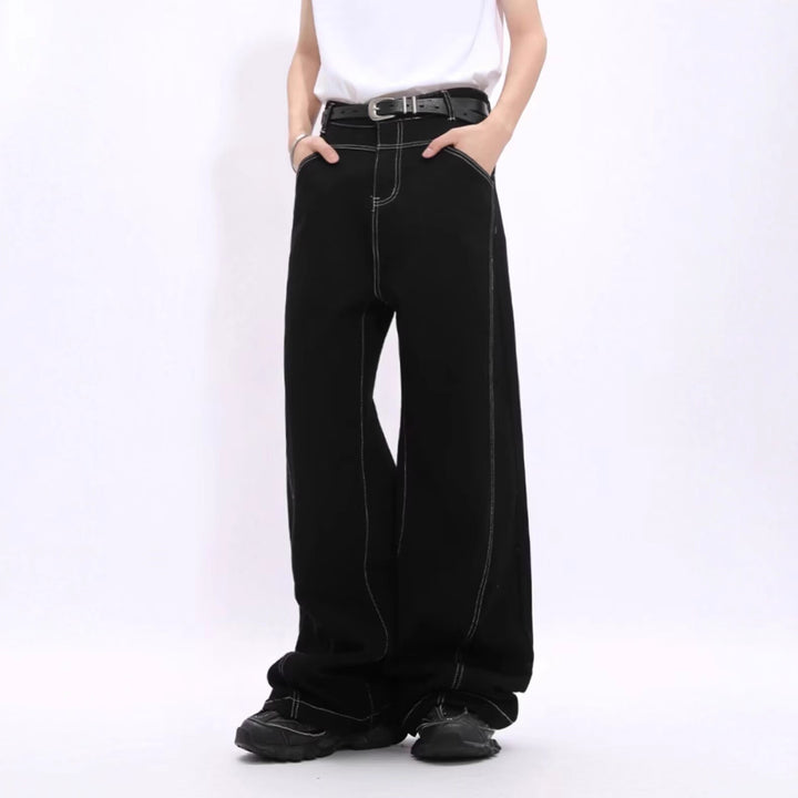Damen Weitgeschnittene Hochbund-Hose Drune