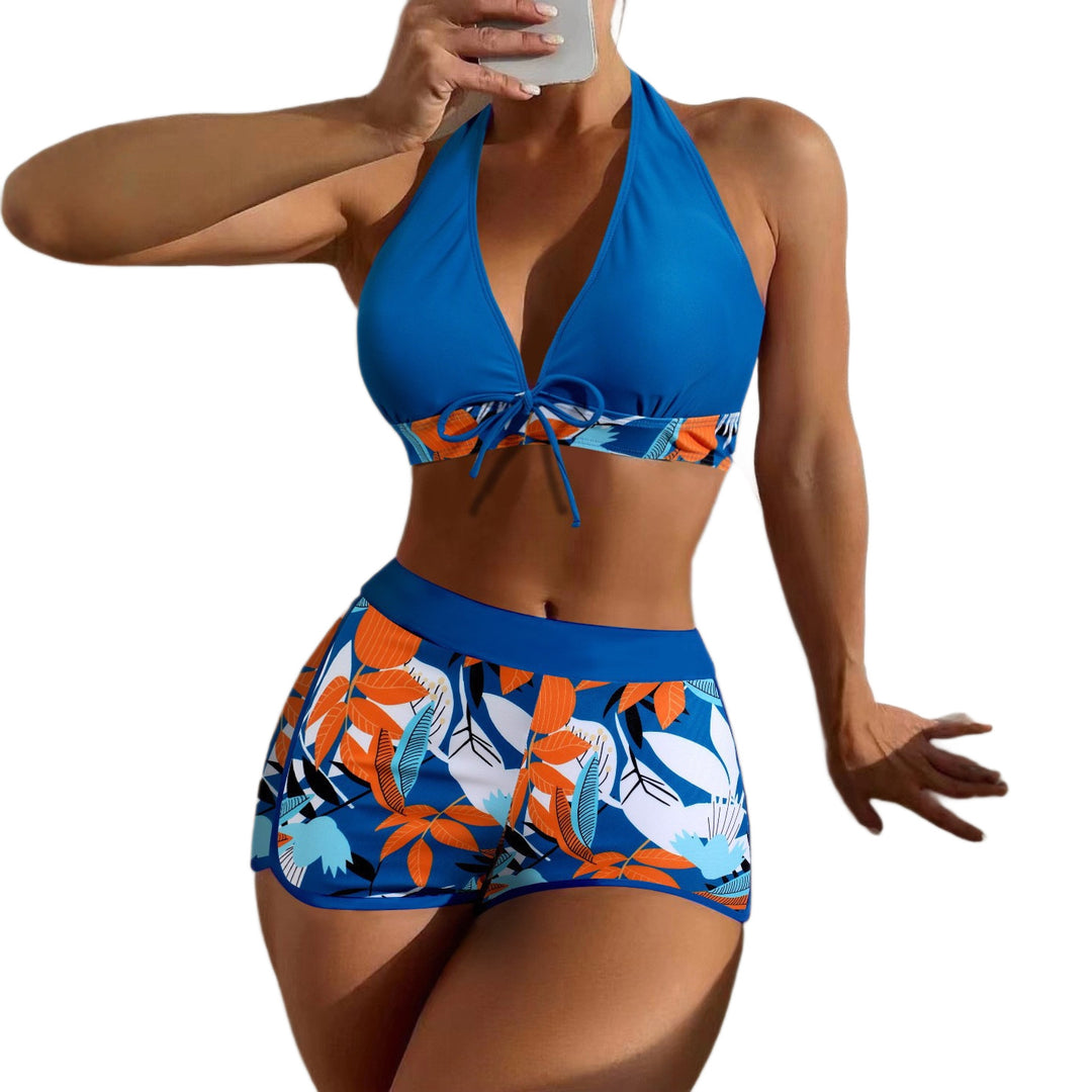 Damen Sportliches Bikini-Set mit floralem Muster Drune