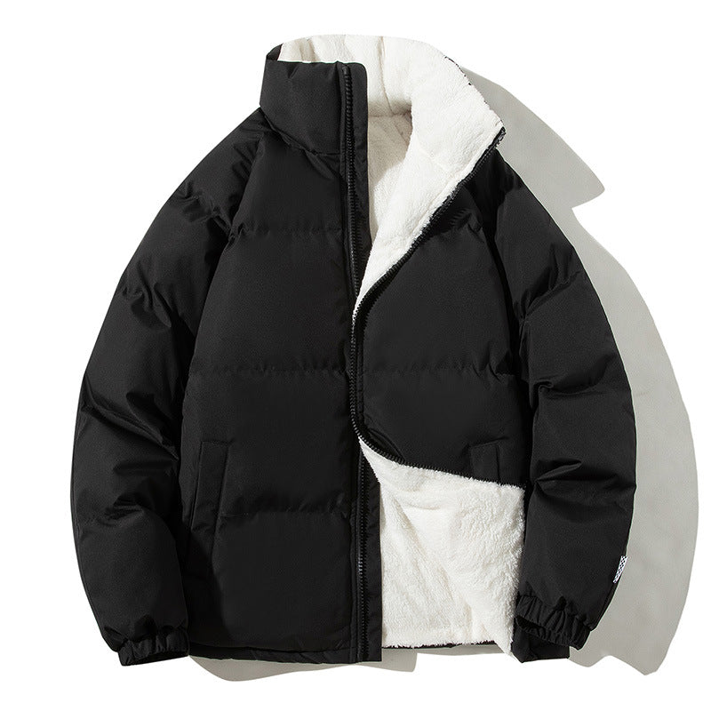 Damen gesteppte Thermo-Bomberjacke mit weichem Teddyfutter und hohem Stehkragen Drune