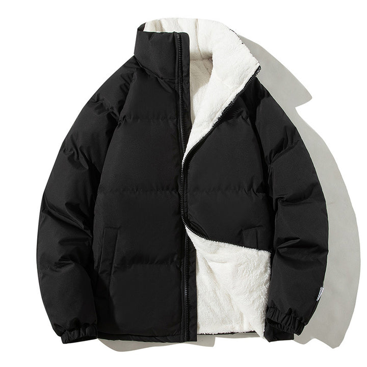 Damen gesteppte Thermo-Bomberjacke mit weichem Teddyfutter und hohem Stehkragen Drune