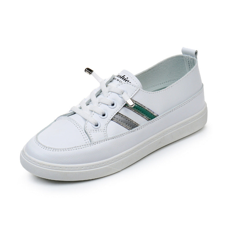 Damen modische Sneakers mit elastischem Schnürsystem und rutschfester Sohle Drune