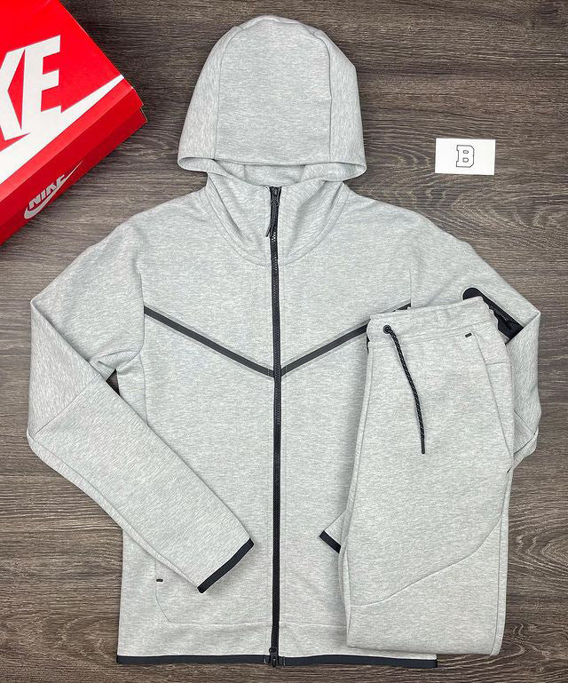 Herren sportliches Hoodie-Set mit atmungsaktiven Eigenschaften und modernen Kontrastdetails Drune