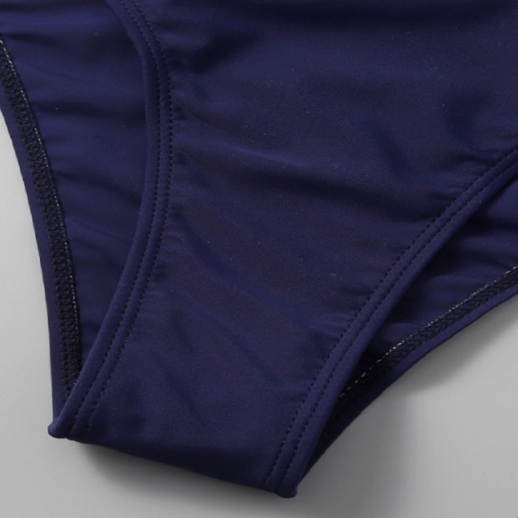 Damen Hochgeschnittener Bikini mit stylischem Knoten und verstellbaren Trägern Drune