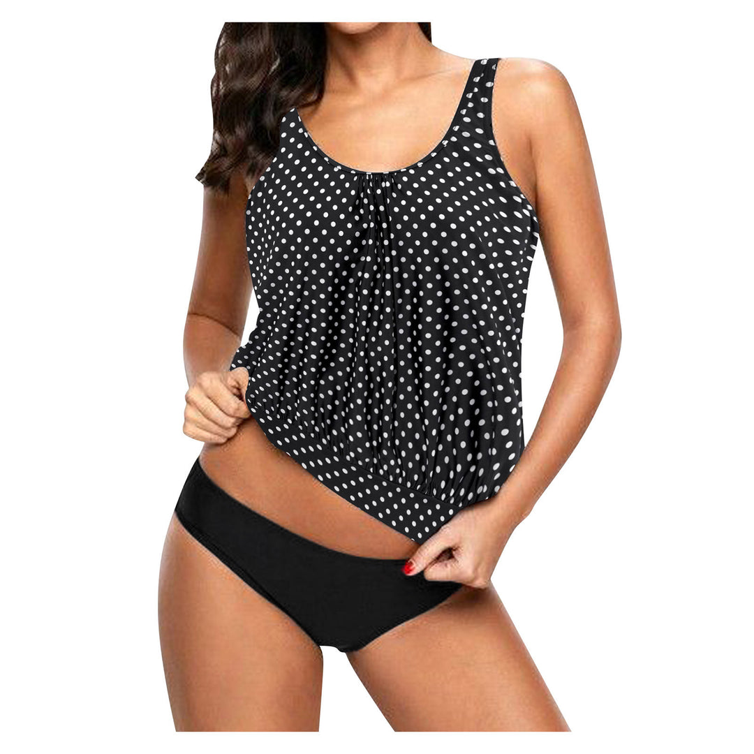 Damen lässiger Tankini mit hoher Taille und elegantem Schnitt Drune