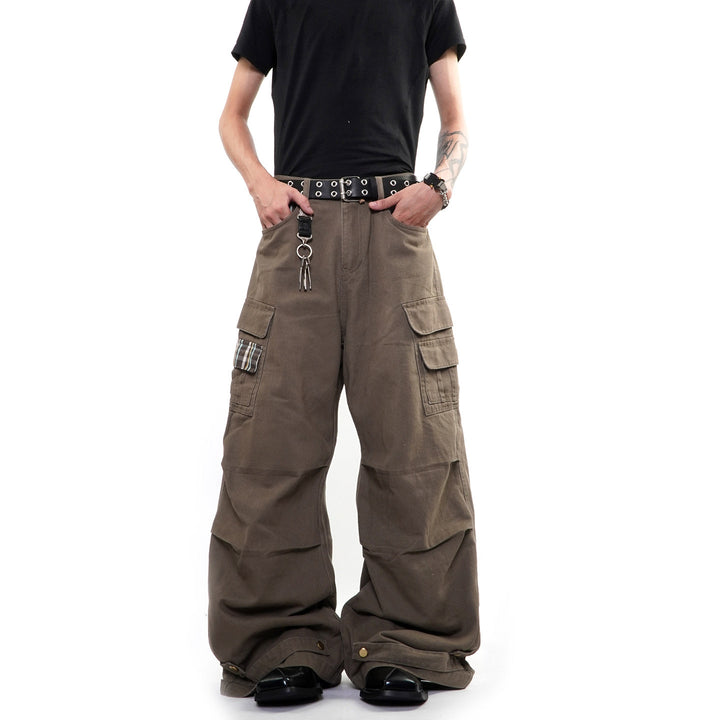 Herren Weitgeschnittene Cargo-Hose mit Taschen Drune