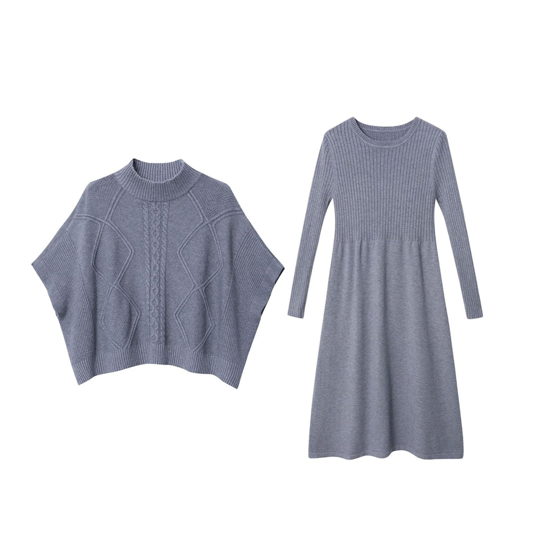 Damen eleganter Strickpullover mit hochgeschlossenem Design und modischen Zopfmustern Drune