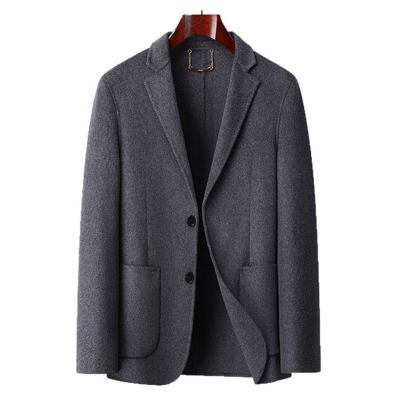 Herren Einreihiges Wollmix-Sakko mit aufgesetzten Taschen und schlanker Silhouette Drune