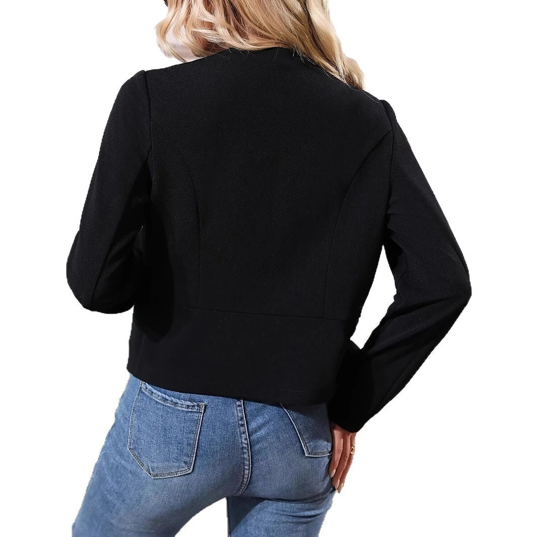 Damen Feine Kurzjacke mit strukturiertem Design und eleganten Details Drune