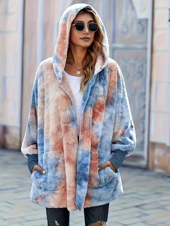 Damen Kapuzenjacke aus kuscheligem Teddyfell Drune