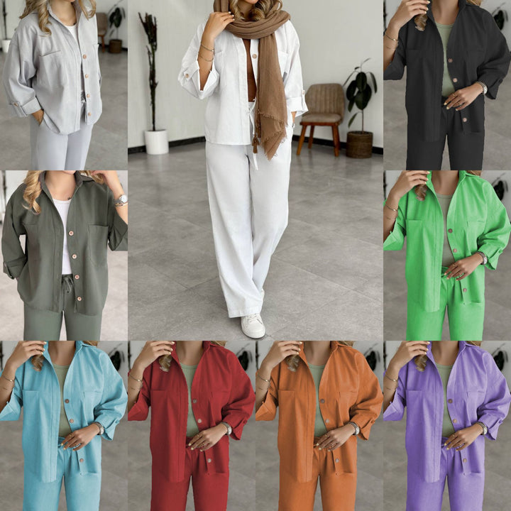 Damen lässige Hemd-Bluse Drune
