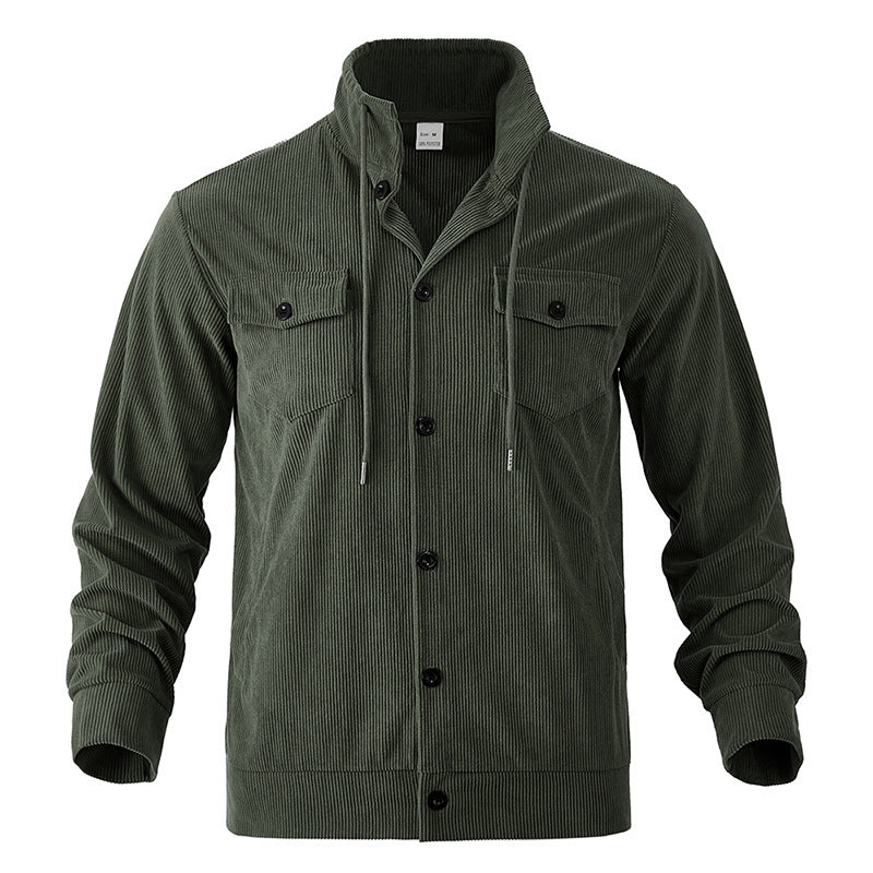 Herren modische Cordjacke mit praktischen Taschen und hochwertiger Verarbeitung Drune