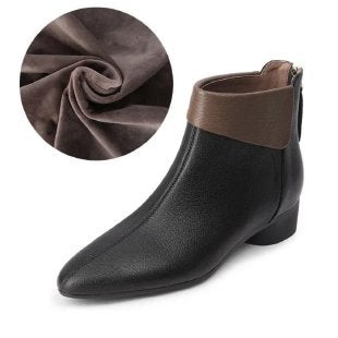 Damen Elegante Stiefeletten mit flexiblem Kragen Drune