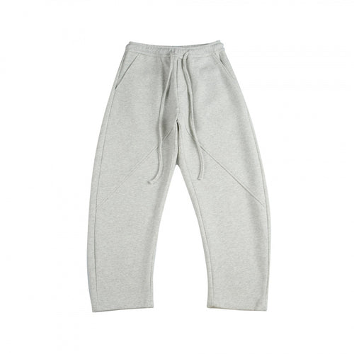 Unisex Weite Tech-Jogginghose mit diagonalem Nahtdesign, Elastikbund und Tunnelzug Drune