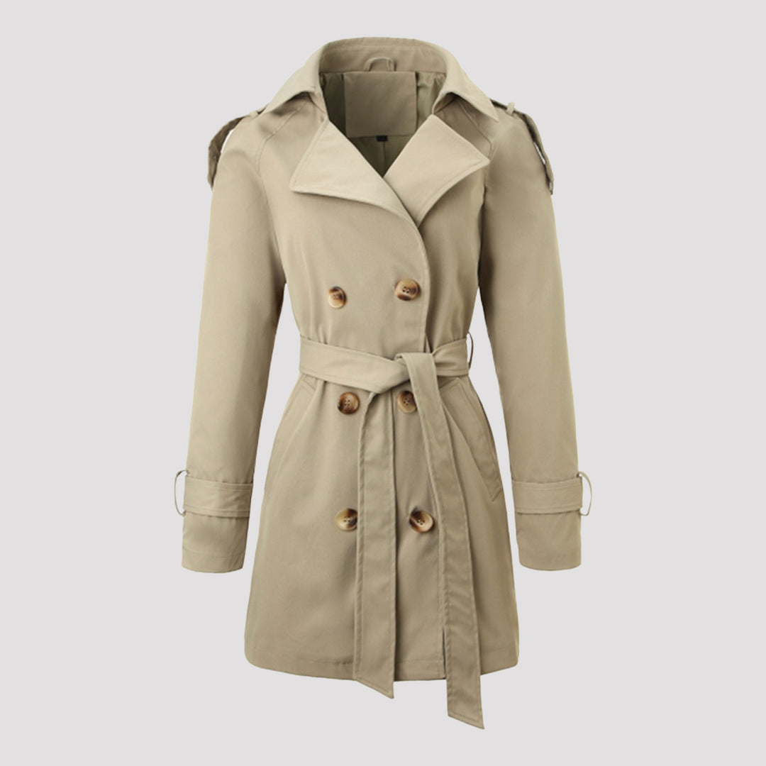 Damen Klassischer Trenchcoat Drune