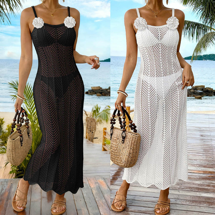 Damen transparenter Strandsarong mit elegantem Design Drune
