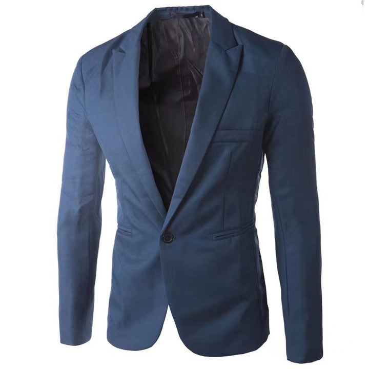 Herren eleganter Blazer mit schmalem Schnitt und feinen Akzenten Drune