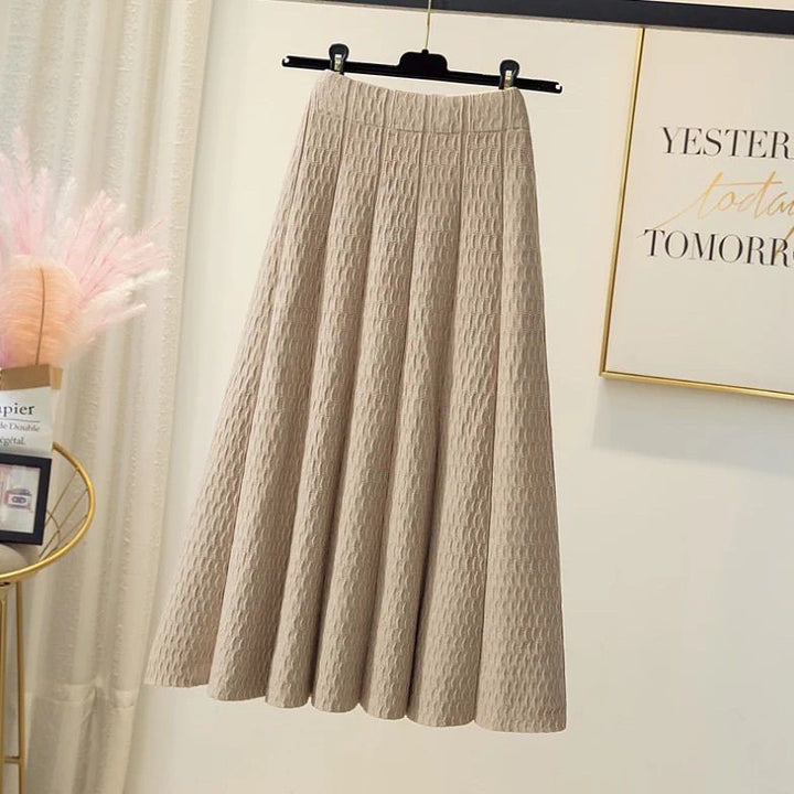 Damen Eleganter weit geschnittener Midirock Drune