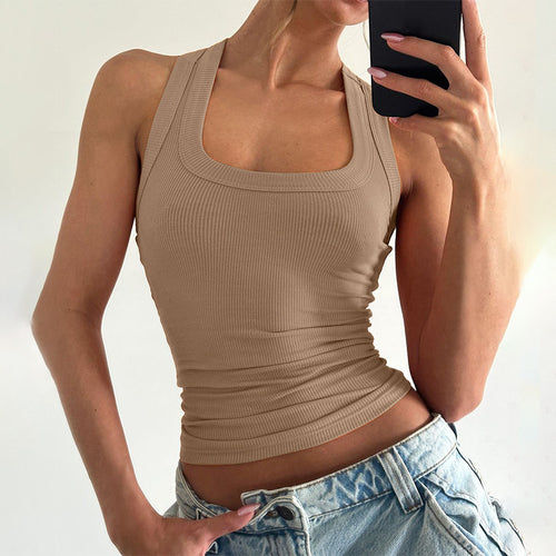 Damen Sportliches Crop-Top Drune