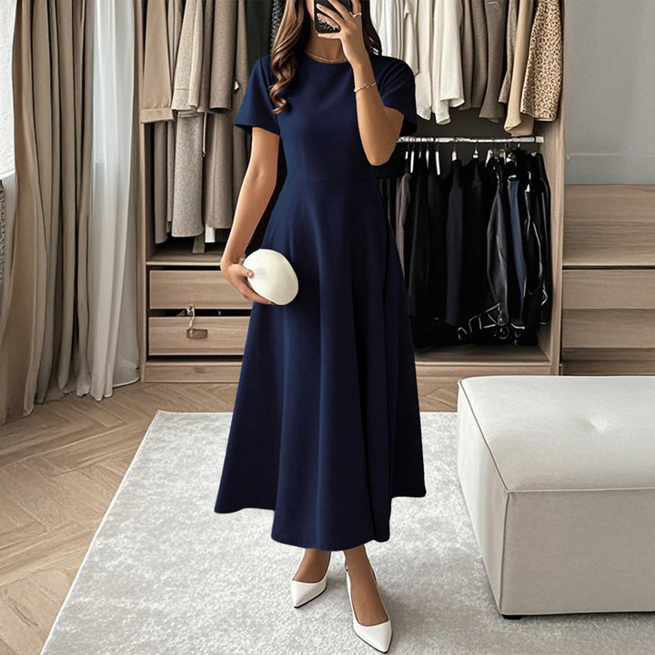 Damen Midikleid mit elegantem Schnitt und weiten Ärmeln Drune