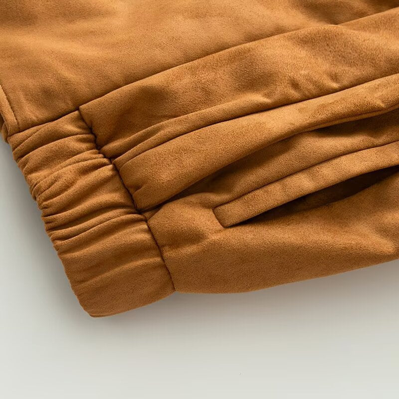 Damen modische Übergangsjacke mit asymmetrischem Schnitt und bequemen Taschen Drune