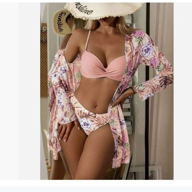 Damen Strandüberwurf-Set mit stylischem Druck Drune